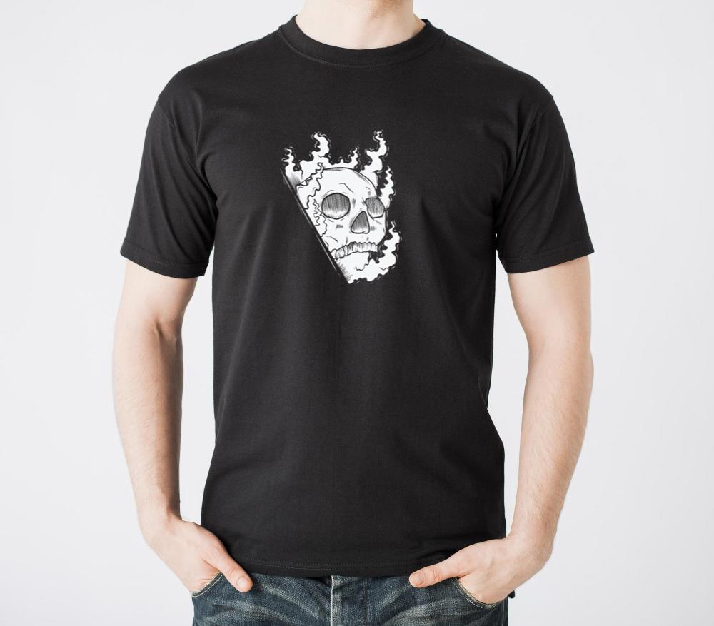 Burning Head Horror Gothic Style - Unisex Standard T-Shirt