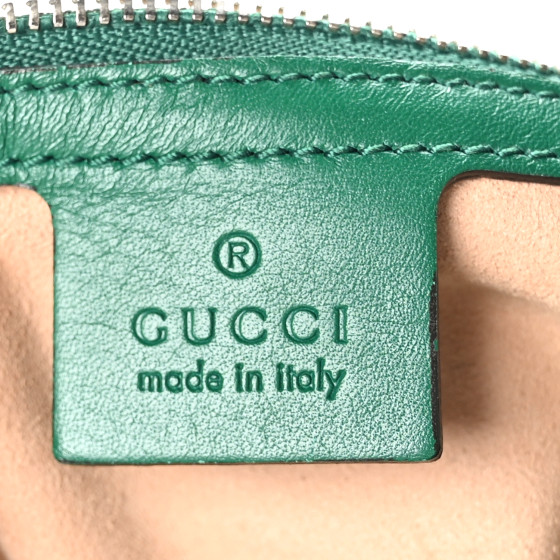 Calfskin Web Embroidered Small Dionysus Hobo Emerald Green - Image 6