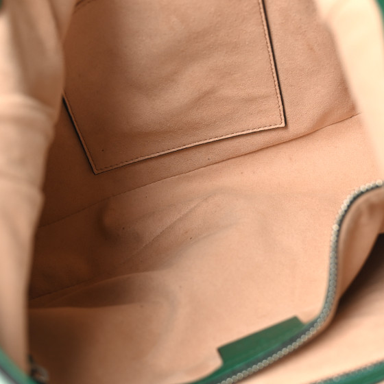 Calfskin Web Embroidered Small Dionysus Hobo Emerald Green - Image 5