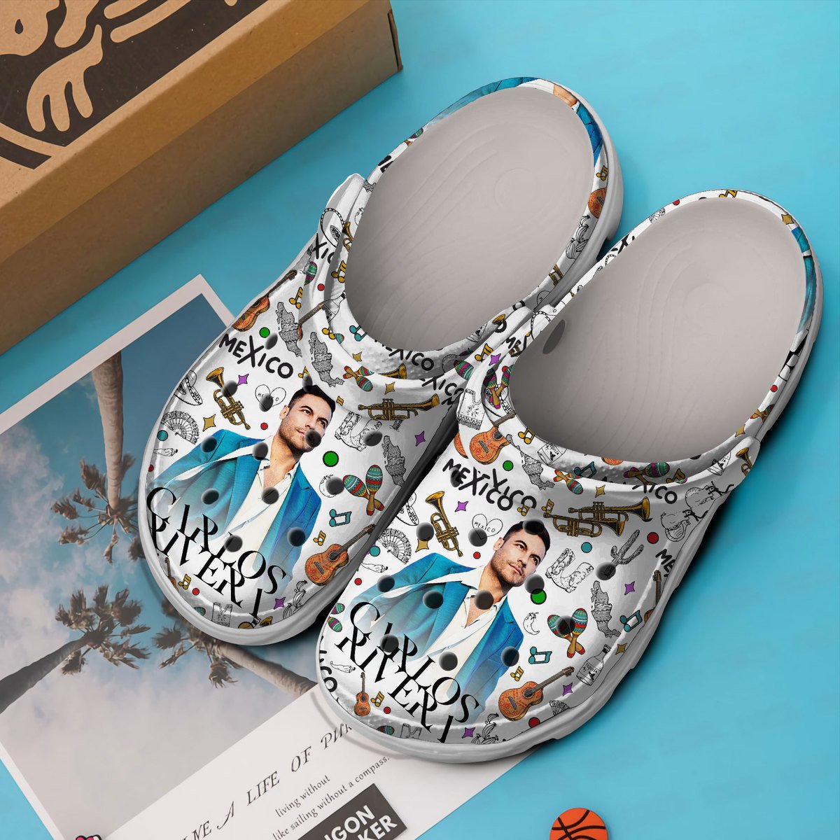 Carlos Rivera Music Custom Name Crocs Shoes For Easygoing Comfortable Everyday Wear - Image 2