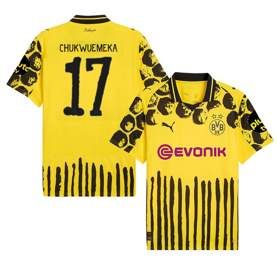 Carney Chukwuemeka 17 Borussia Dortmund x KidSuper 2025/26 Men Jersey - Yellow