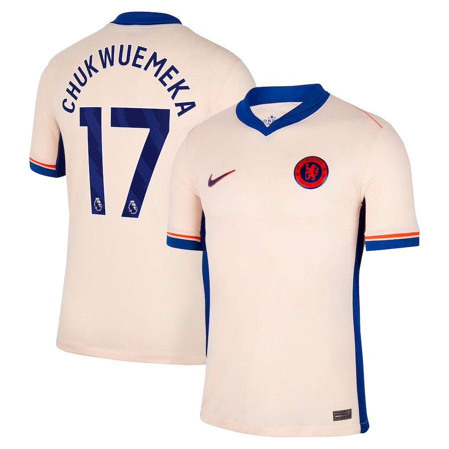 Carney Chukwuemeka 17 Chelsea 2024-25 Away Jersey - Orange