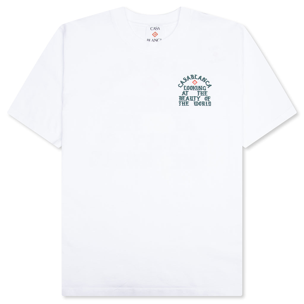Casablanca Beauty of the World Printed T-Shirt - White