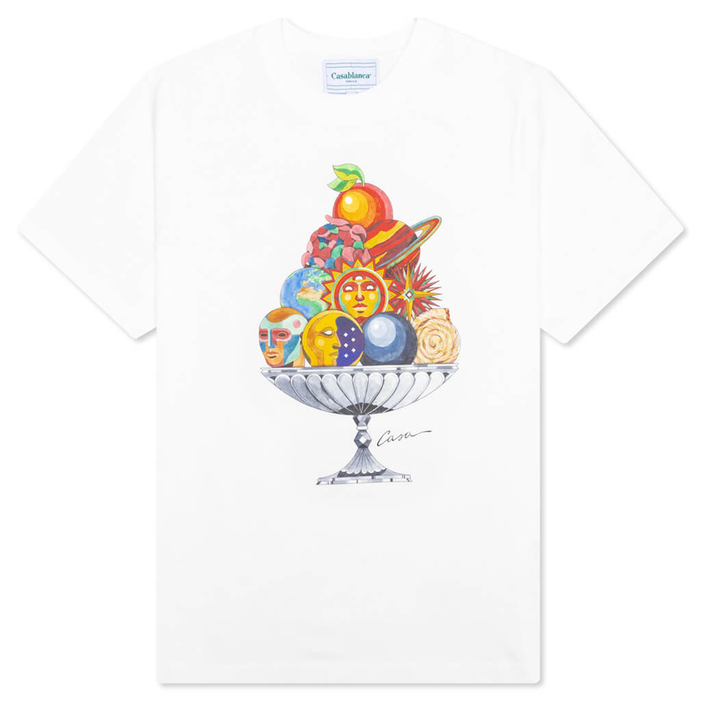 Casablanca Celestial Pyramid T-Shirt - White