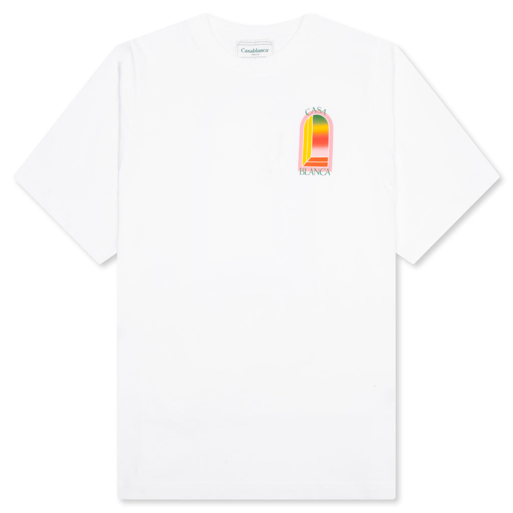 Casablanca Gradient Arch Logo T-Shirt - White