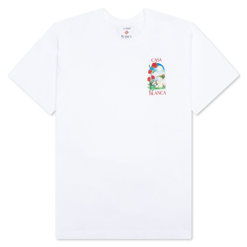 Casablanca LA Days Printed T-Shirt - White