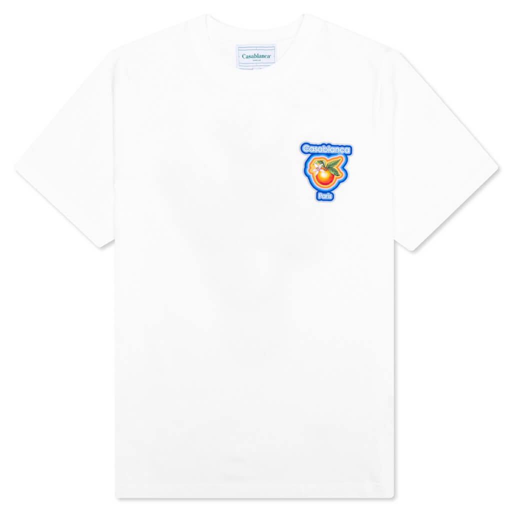 Casablanca Radiating Orange T-Shirt - White