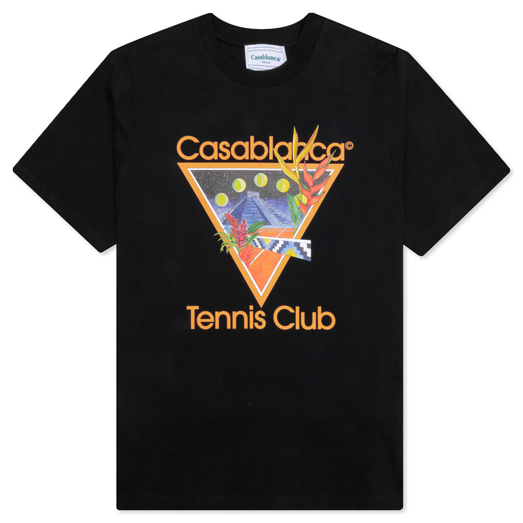 Casablanca Tennis Club Icon T-Shirt - Black