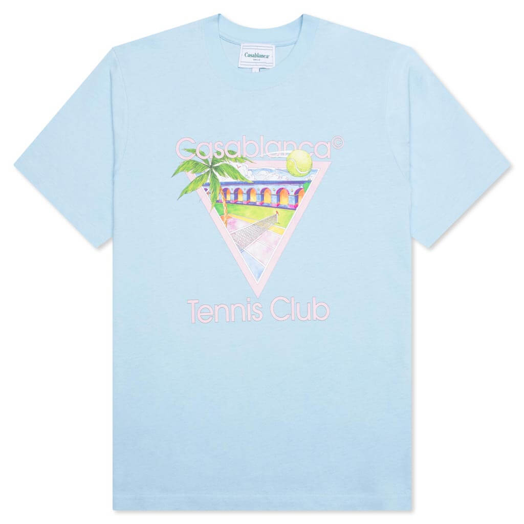 Casablanca Tennis Club Icon Tee - Pale Blue