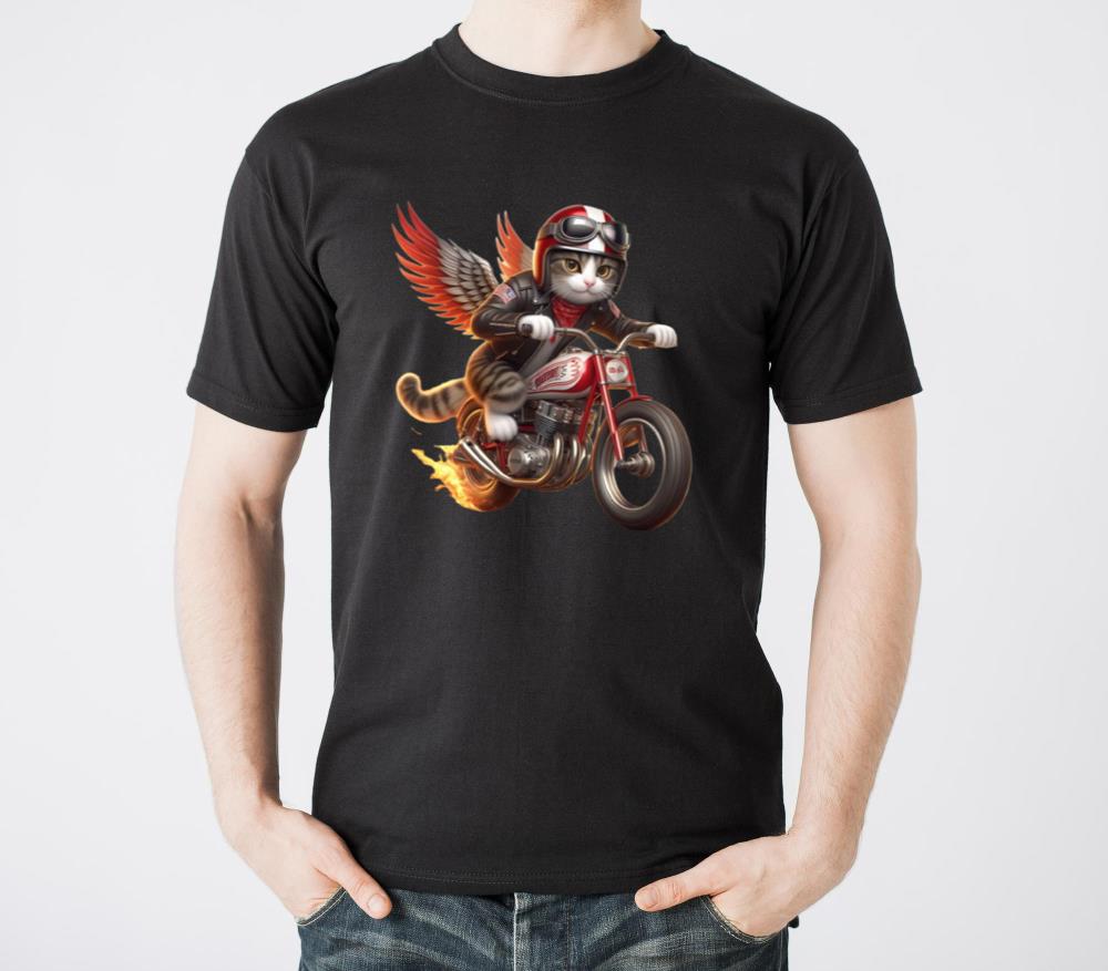 Cat moto speed - Unisex Standard T-Shirt