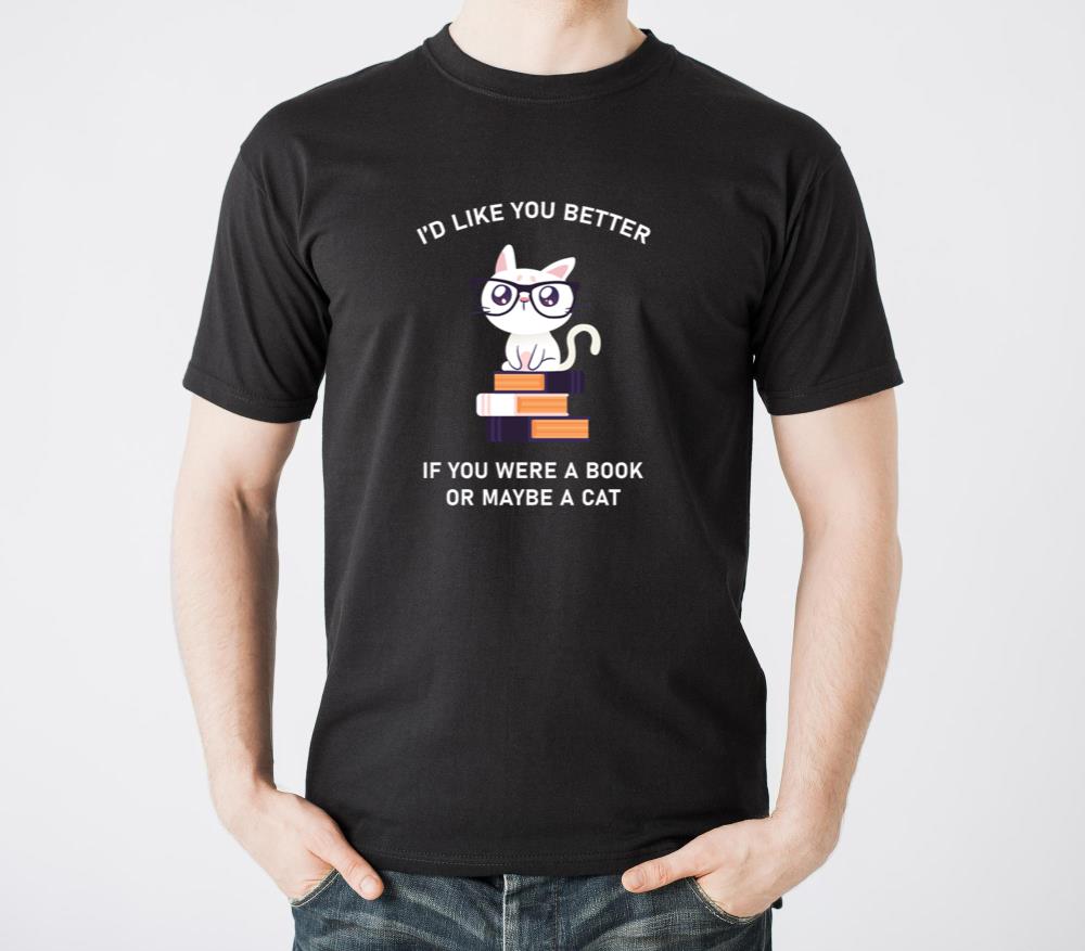 Cats And Books Book Reading Bookworm Reading - Unisex Standard T-Shirt