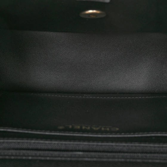 Caviar Quilted 31 Rue Cambon Top Handle Flap Black - Image 5