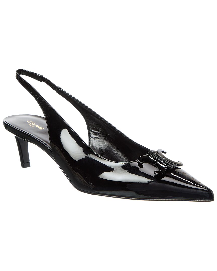 Celine Alma Triomphe Patent Slingback Pump