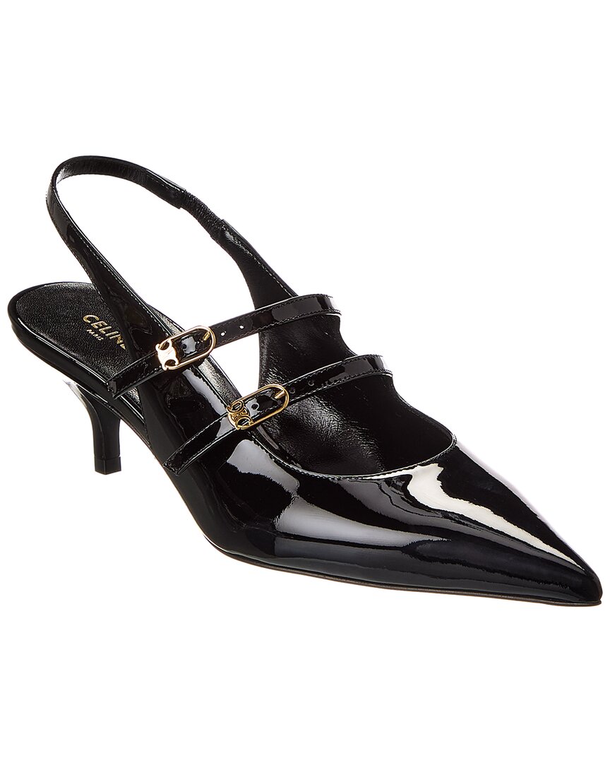 Celine Judy Patent Slingback Pump