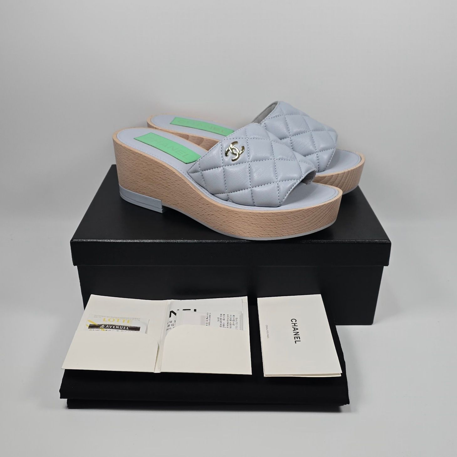 CHANEL Quilted Mules (Size 38) SKU: 38