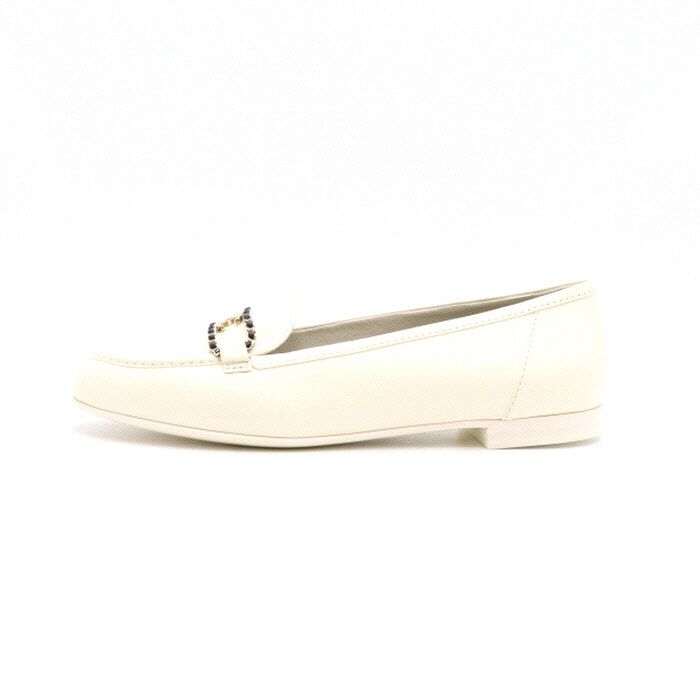 CHANEL Women's Loafer with CC Logo Chain Detail G37918