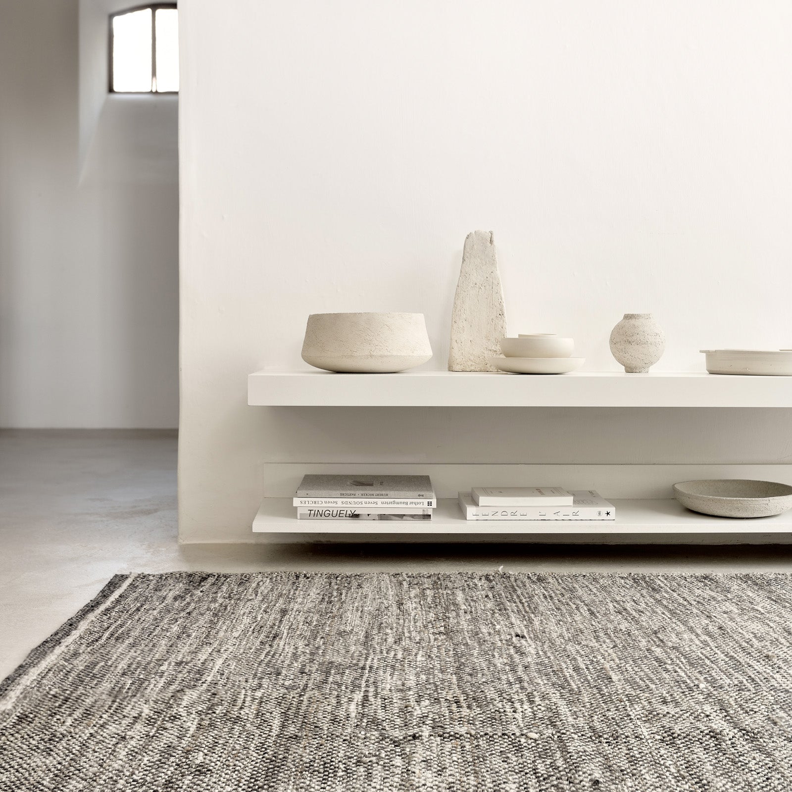 Checked Kilim Rug | Natural 2