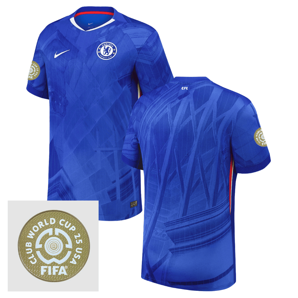 Chelsea 2025/26 FIFA Club World Cup 25 USA Patch Home Men Jersey - Blue