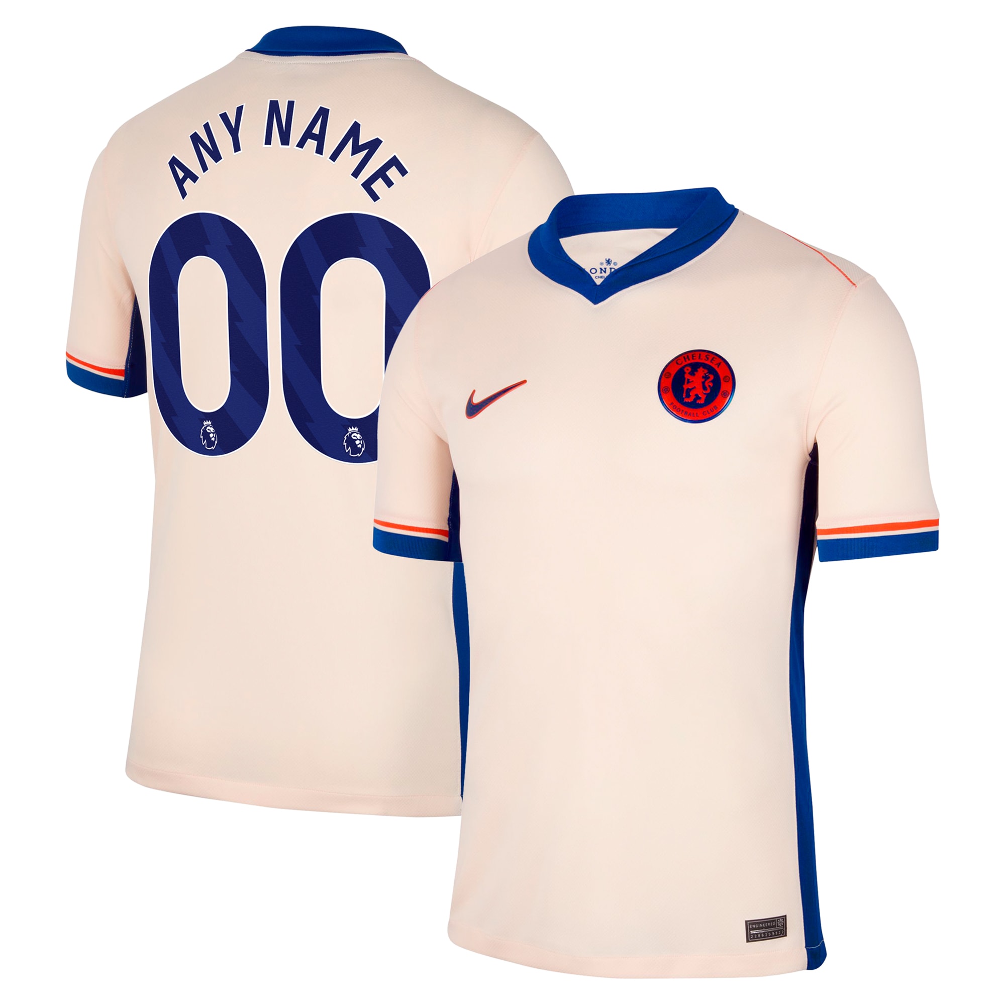 Chelsea Nike 2024/25 Away Replica Custom Jersey - Orange