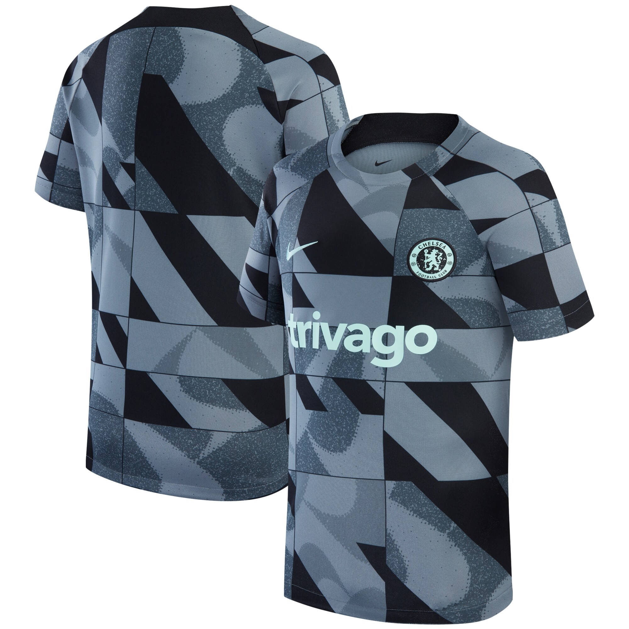 Chelsea Nike Youth 2023/24 Academy Pro Performance Pre-Match Top - Gray