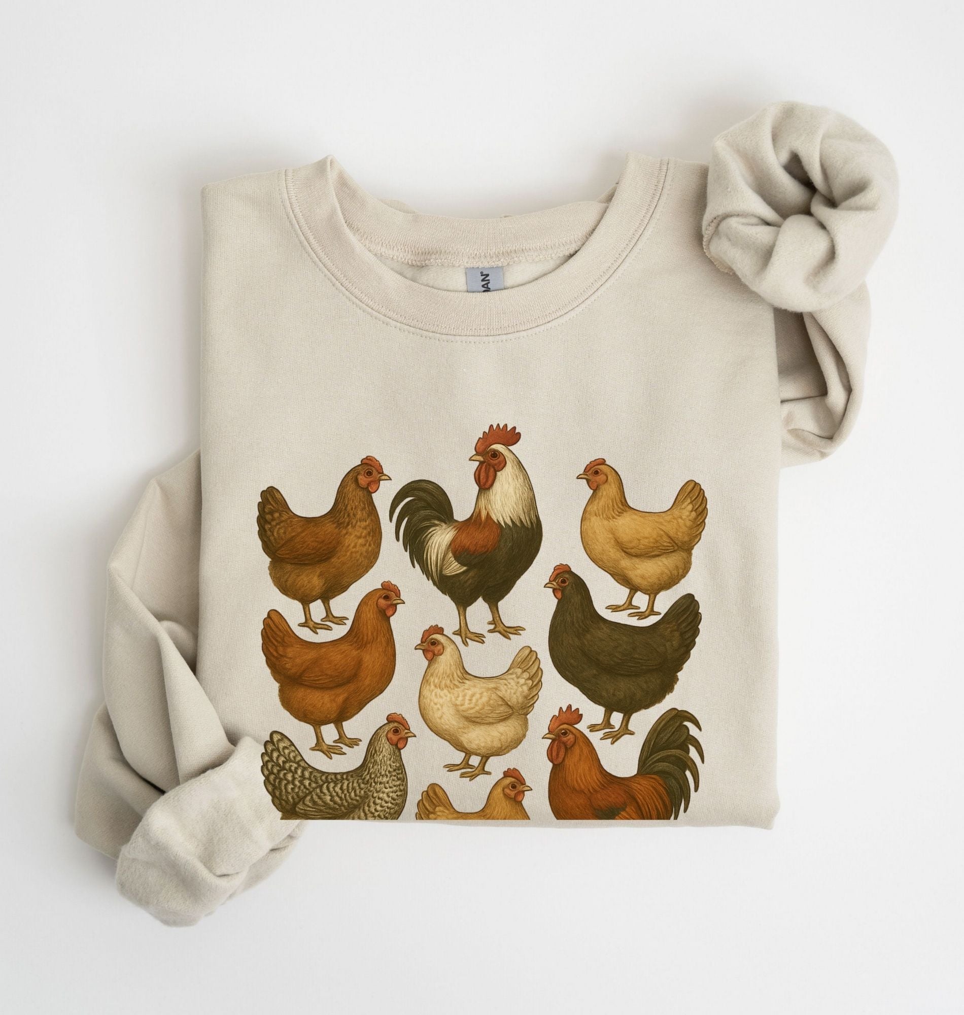 Chicken Breeds Sweatshirt | Chicken Lover Farm Gift 2