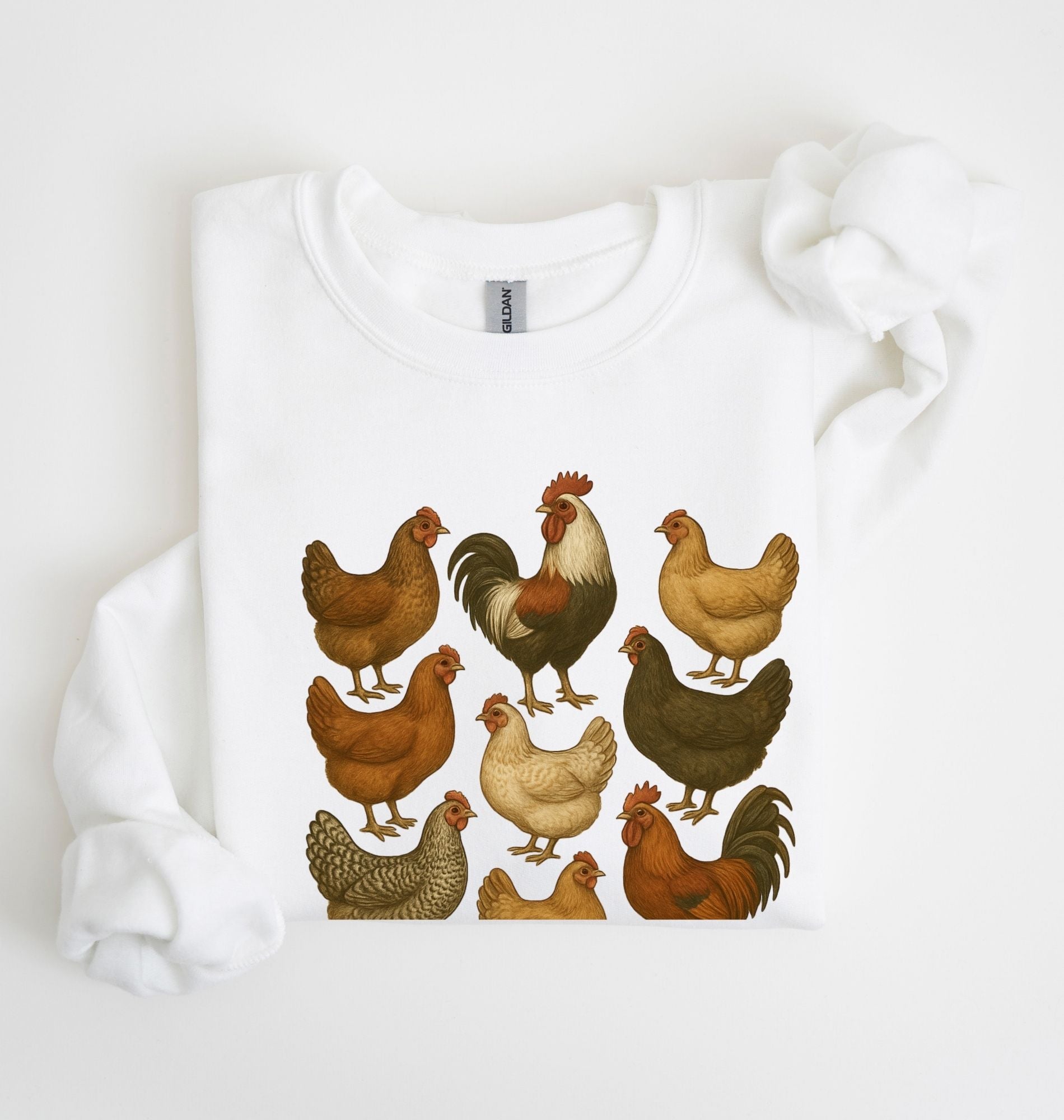 Chicken Breeds Sweatshirt | Chicken Lover Farm Gift 3