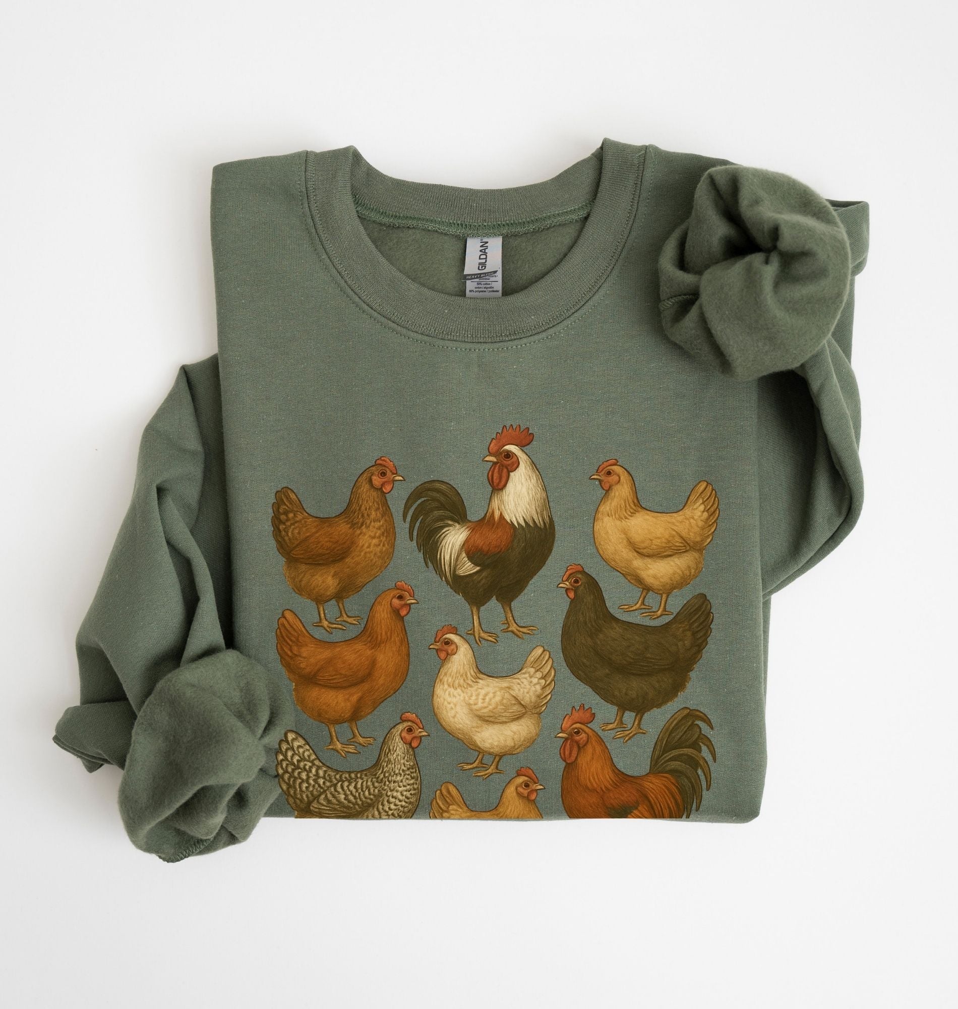 Chicken Breeds Sweatshirt | Chicken Lover Farm Gift 4