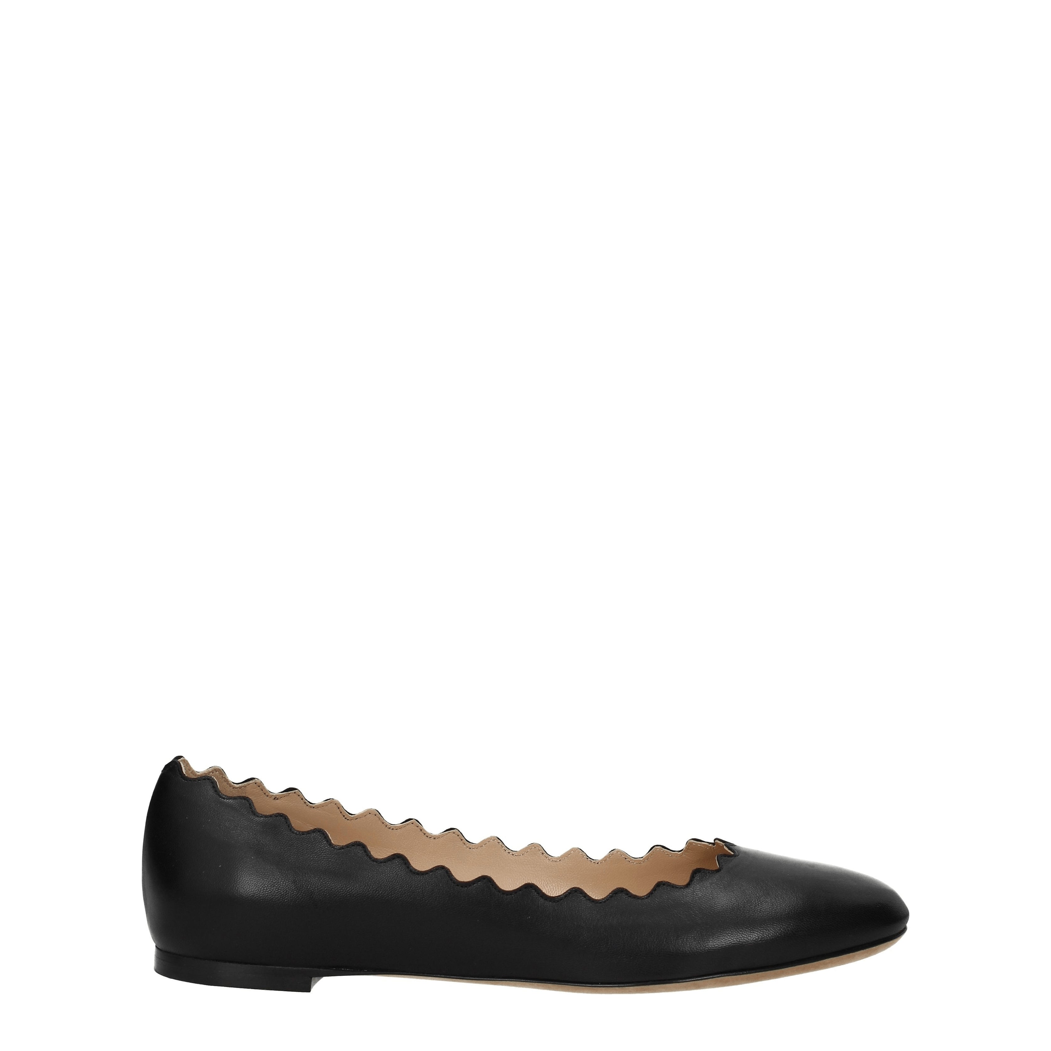 Chloe Ballet Flats Women Leather Black