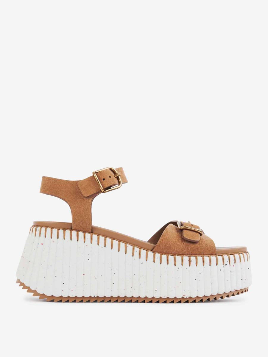 Chloe Nama Wedge Sandals