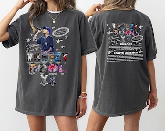 Chris Brown Breezy Bowl Xx Tour 2 Sided Tee, Chris Brown Album Shirt, Chris Brown Fan Gift, Chris Brown Merch Shirt, Cb Tour 2025 Shirt