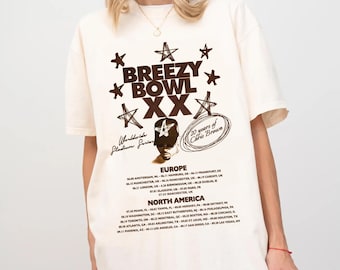 Chris Brown Tour Breezy Bowl Xx Vintage Shirt, Concert Retro 2025 Shirt, Chris Brown Graphic Tee, Music Tour Y2K T-Shirt
