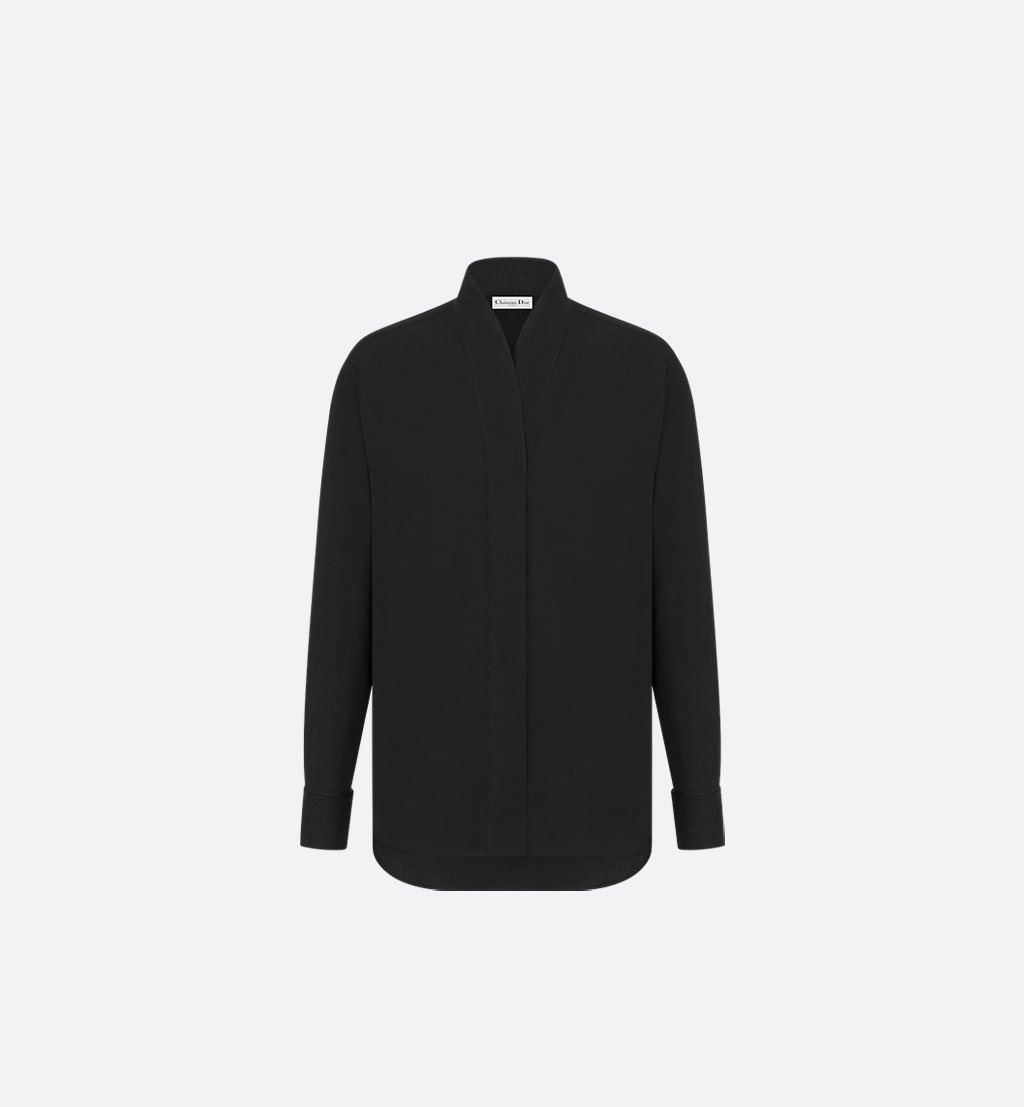 CHRISTIAN DIOR, Dior Dior Blouse Black Cotton Poplin