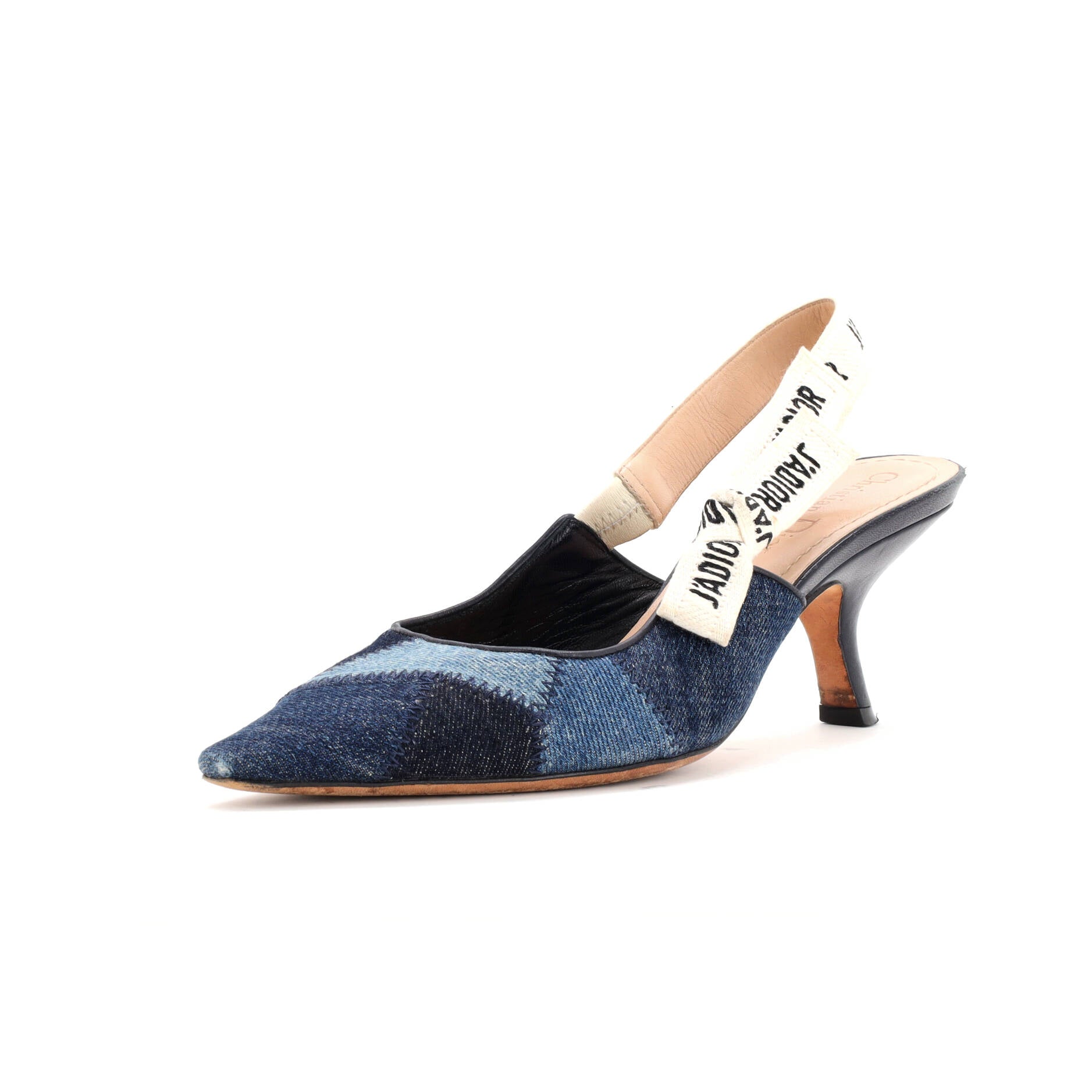 CHRISTIAN DIOR, Dior Women's J'Adior Slingback Pumps Patchwork Denim 65