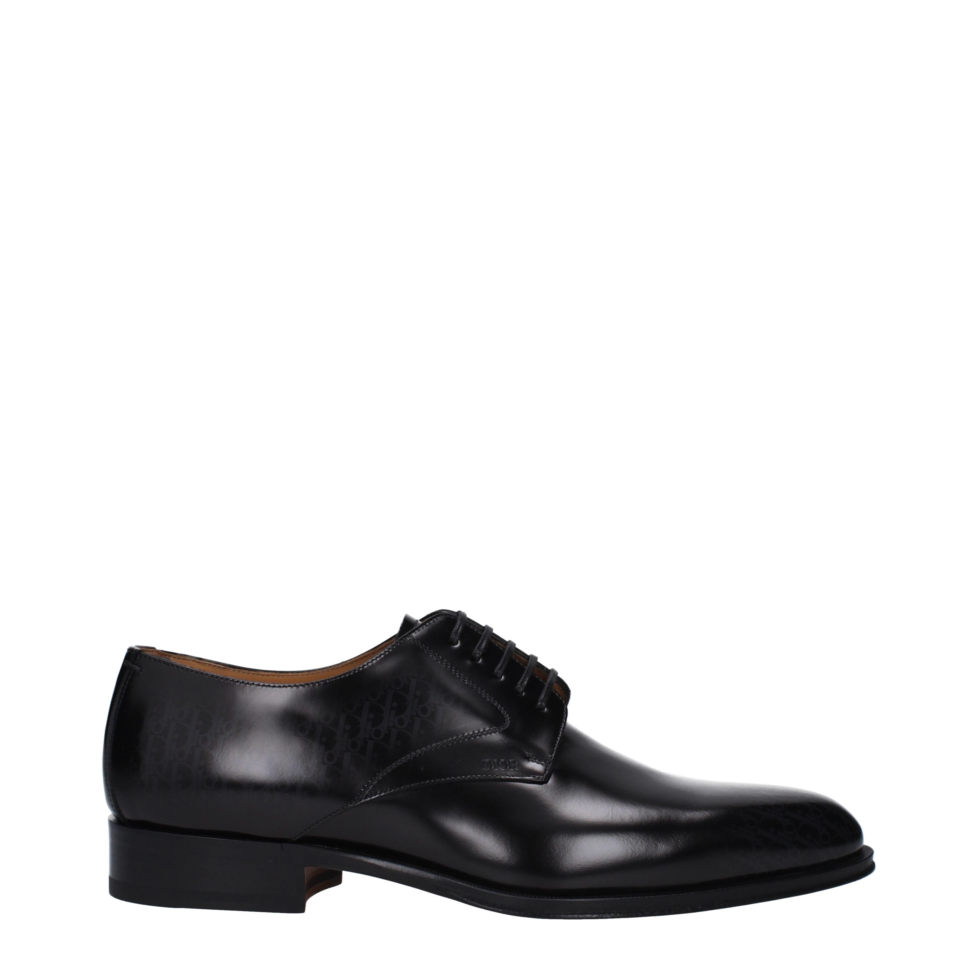 Christian Dior Lace up and Monkstrap Men Leather Black