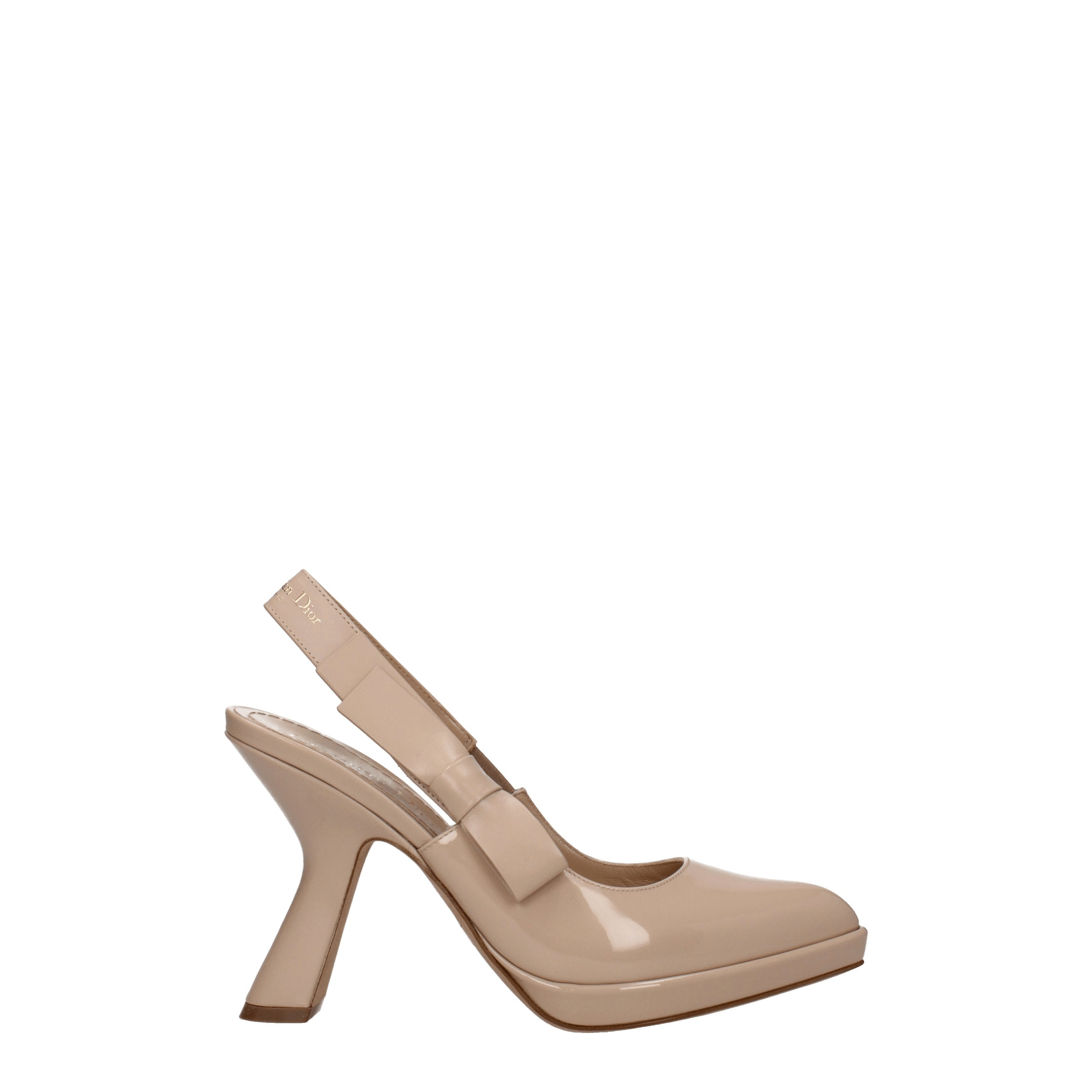 Christian Dior Sandals Women Patent Leather Pink