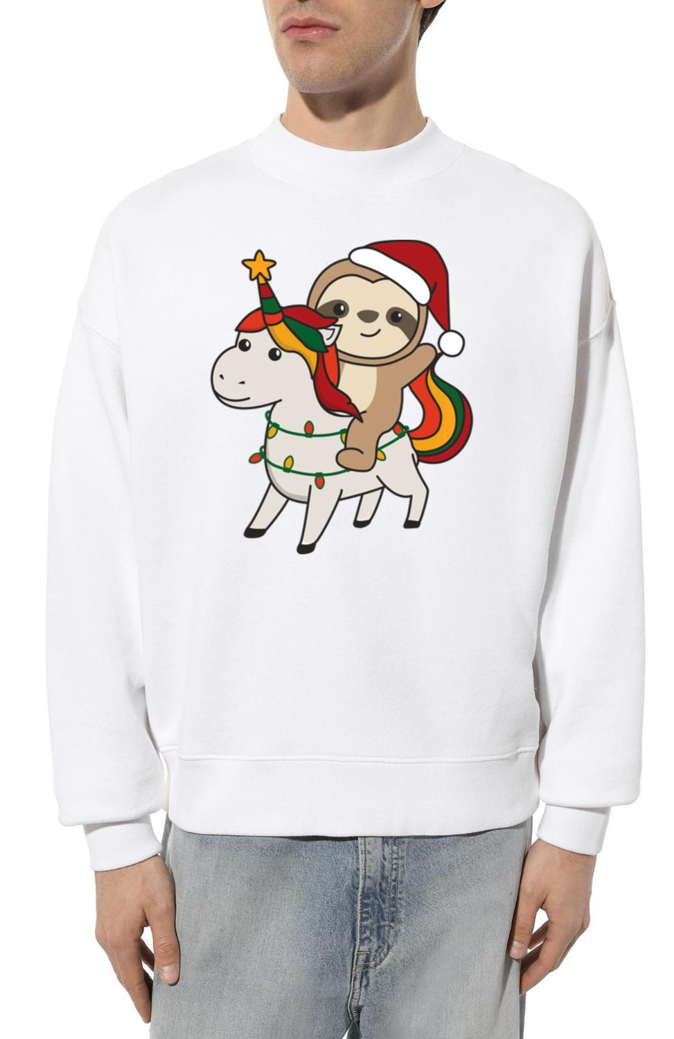 Christmas Unicorn Sloth Merry Christmas Sloth - Unisex Sweatshirt