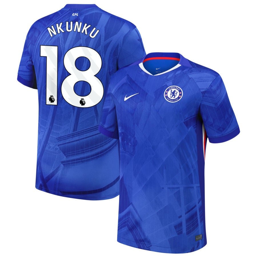 Christopher Nkunku #18 Chelsea 2025-26 Home Match Jersey - Blue