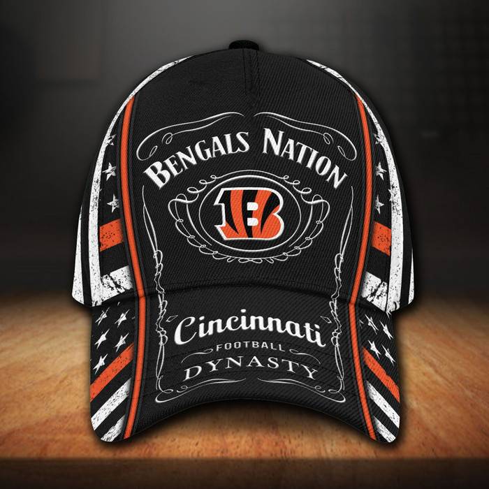 Cincinnati Bengals Jack Daniels 3D Classic Baseball Cap CNI1511
