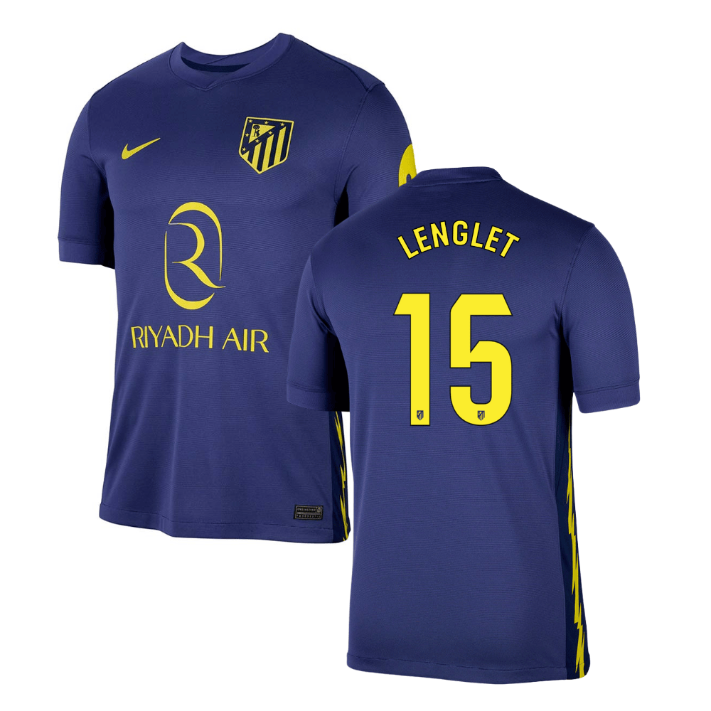 Clement Lenglet 15 Atletico de Madrid 2025-26 Away Match Jersey - Navy