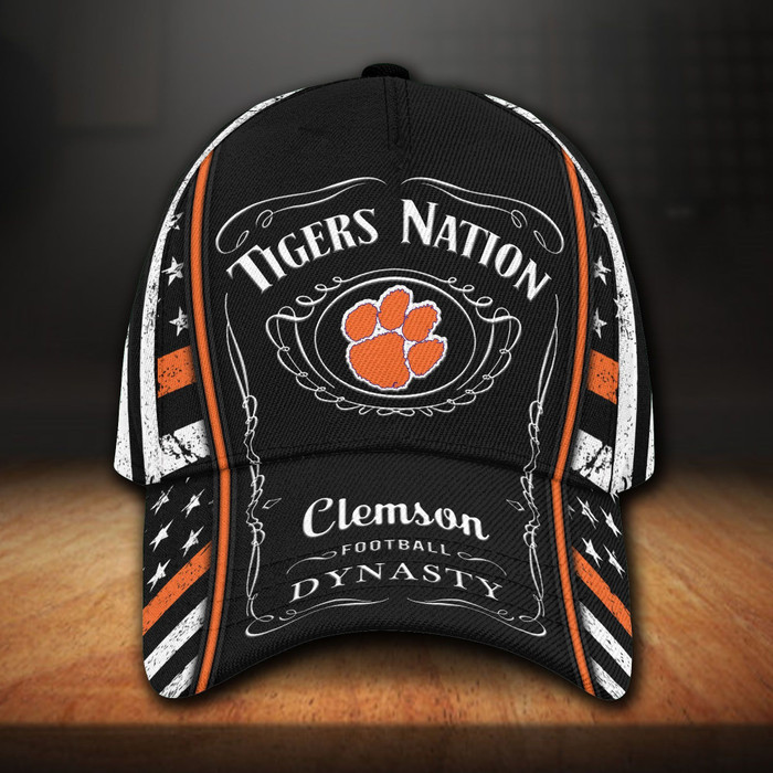 Clemson Tigers And Jack Daniel 3D BaseBall Cap CNI681