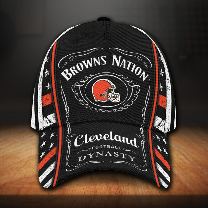 Cleveland Browns And Jack Daniel 3D BaseBall Cap CNI777