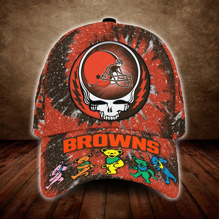 Cleveland Browns x Grateful Dead 3D Classic Baseball Cap CNI1780