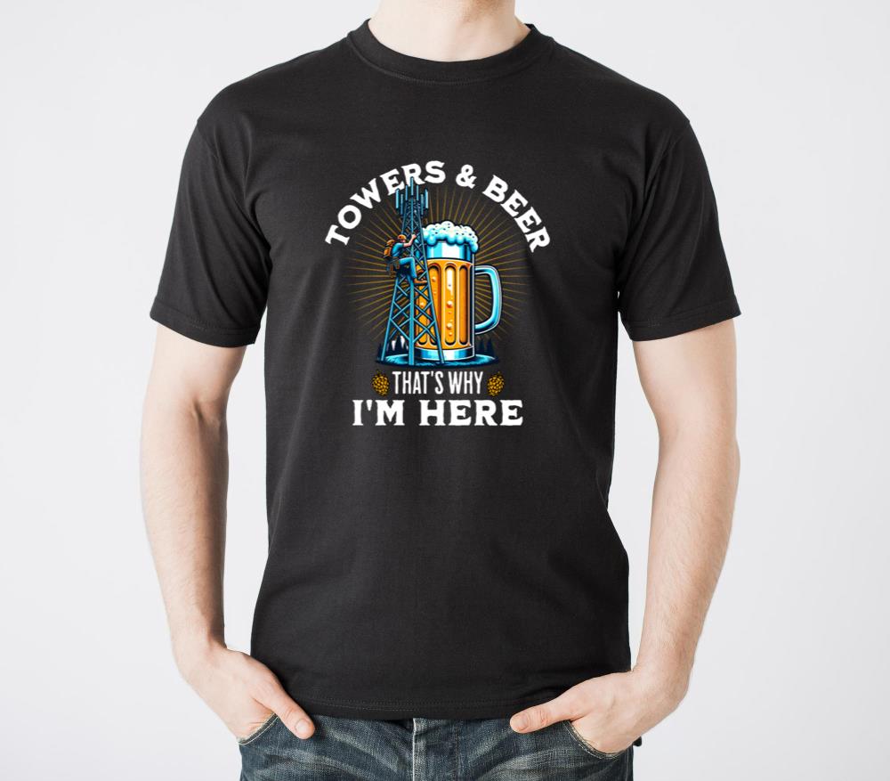 Climbing Towers and Beer Tower Climber Technician - Unisex Standard T-Shirt