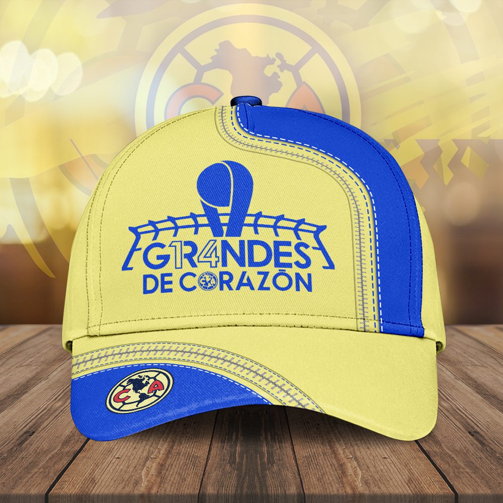 Club America Classic Cap Gr4ndes De Corazon Aguilas Logo Hat