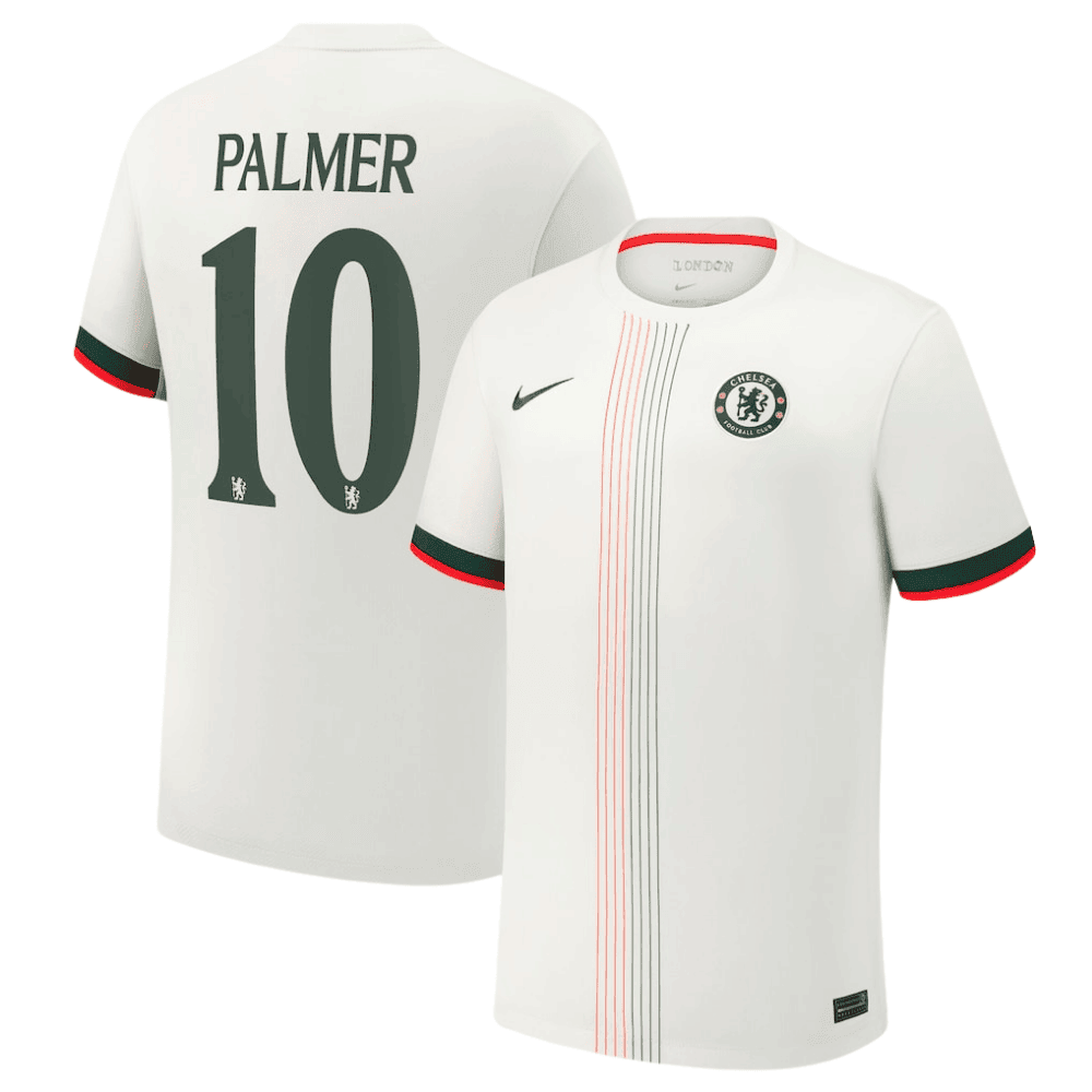 Cole Palmer 10 Chelsea 2025/26 Cup Away Men Jersey - White