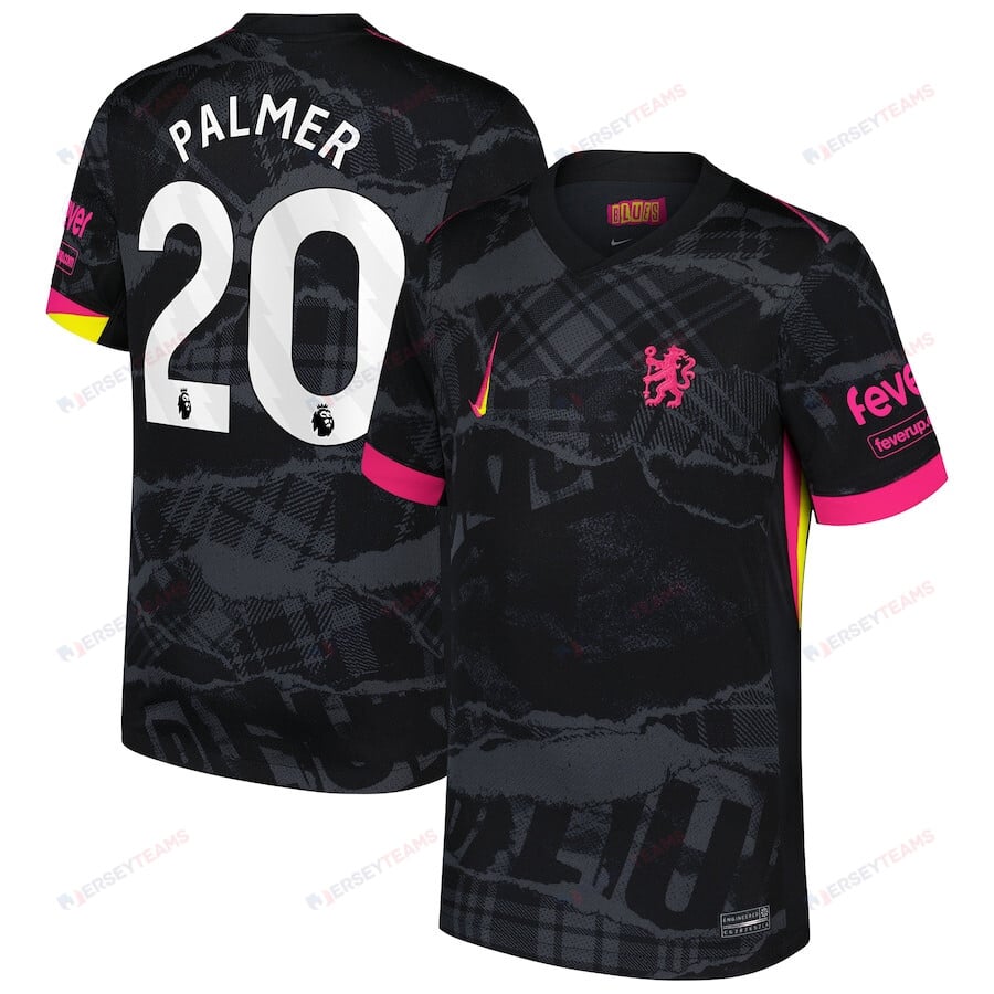 Cole Palmer 20 Chelsea 2024/25 Third Men Jersey - Black
