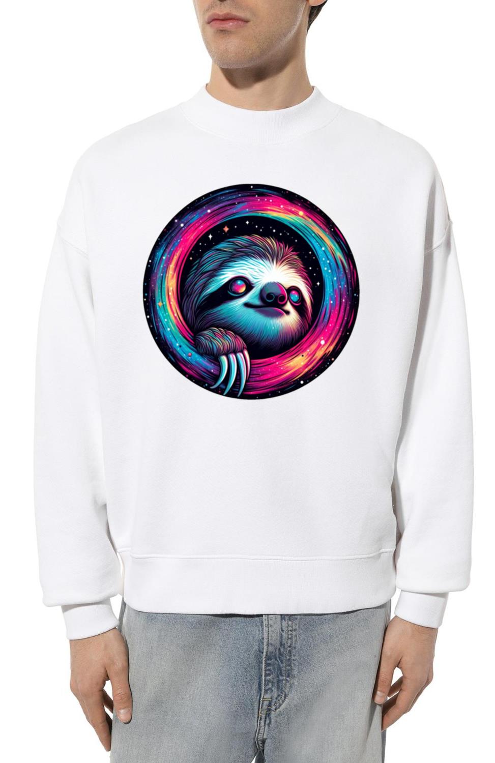 Cosmic Sloth Galaxy Art - Unisex Sweatshirt