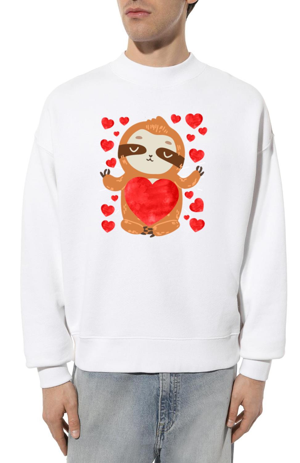 Couple love you my sloth Valentine's Day_1 - Unisex Sweatshirt