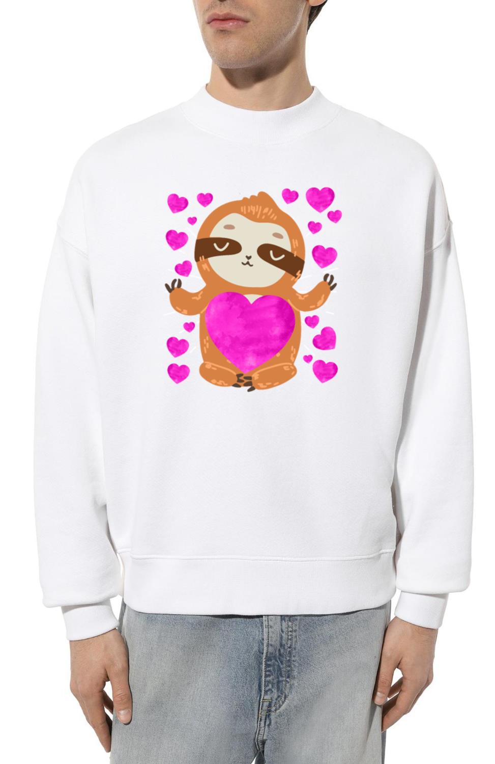 Couple love you my sloth Valentine's Day_2 - Unisex Sweatshirt