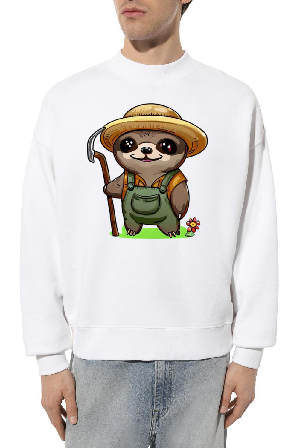Cozy gardener sloth - Unisex Sweatshirt